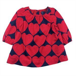 BabyGap 6-12M Woven Lined Heart Dress